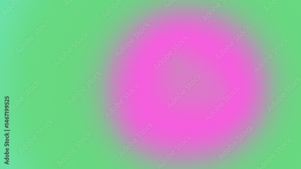 Obraz premium Soft, pastel pink circle on a green gradient background