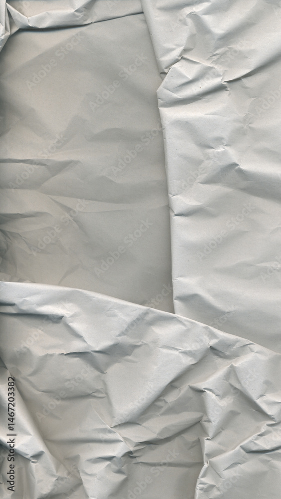 Obraz premium Crumpled White and Gray Paper Texture Background