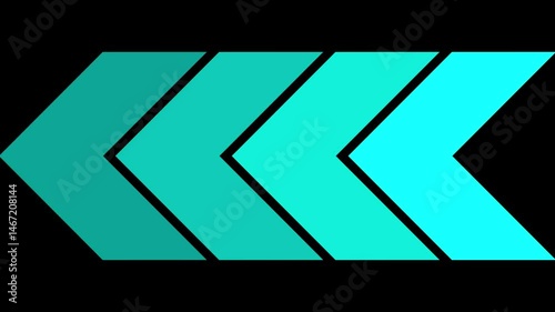 Animated arrows for the overlay video layer. Abstract colorful arrow loading animation background. Direction arrow animation. Directional Bold Arrows Going Direction 