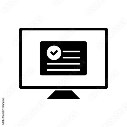 Icon a compliance dashboard, isolated against a clean background.