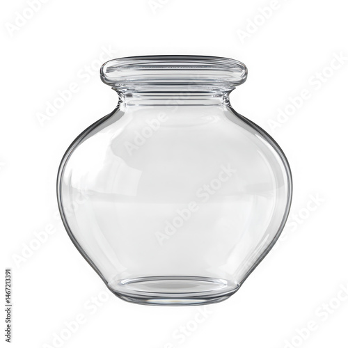 Empty Clear Glass Apothecary Jar Decorative Vase Still Life  png transparent background 