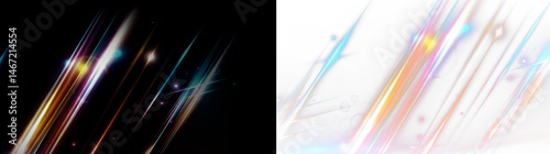 Vibrant light streaks with prism glow and motion lines. This PNG overlay features dynamic rays and texture. Use the PNG design as a fast-moving PNG background or wallpaper.