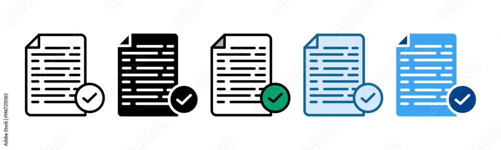 Terms of Service Icon Set Multiple Style Collection Terms of Service Icon Set Multiple Style Collection