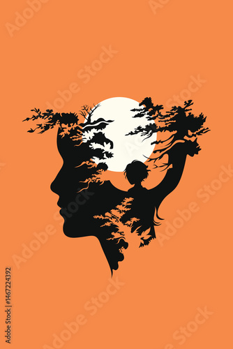 Childhood, Child, Man, Kid, Trauma, Liberation, Shadow, Artwork, Vector Art