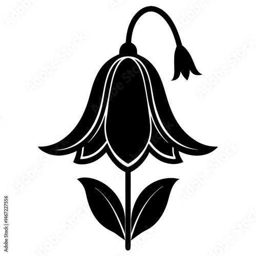bluebell vector icon on white background 