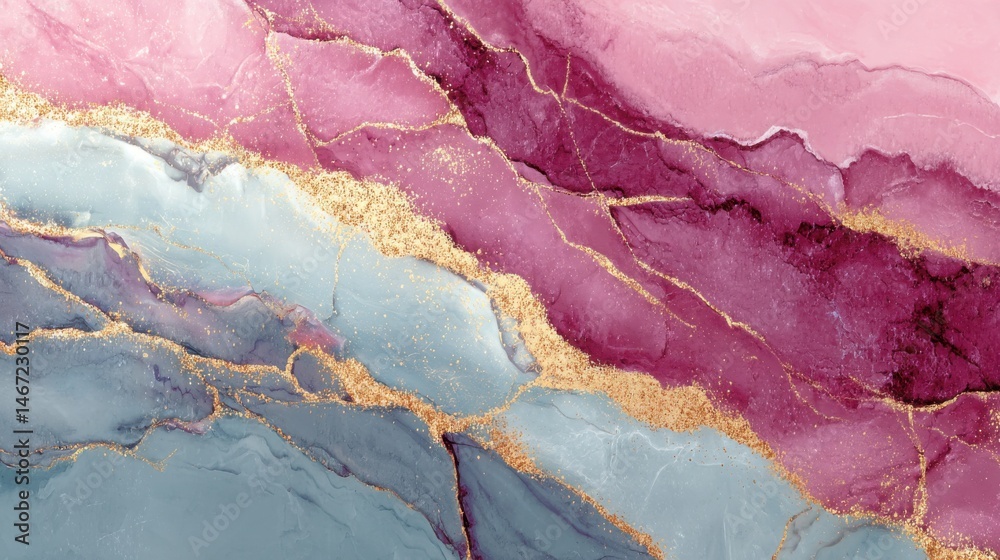 Fototapeta premium Marble Canvas: Abstract textures and patterns intertwine in a visually stunning display. Swirls of color mimic the exquisite look of natural marble. 