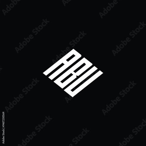 ABU logo ABU icon ABU vector ABU monogram ABUletter ABUminimalist ABUtriangle ABUflat Unique modern flat abstract logo design.