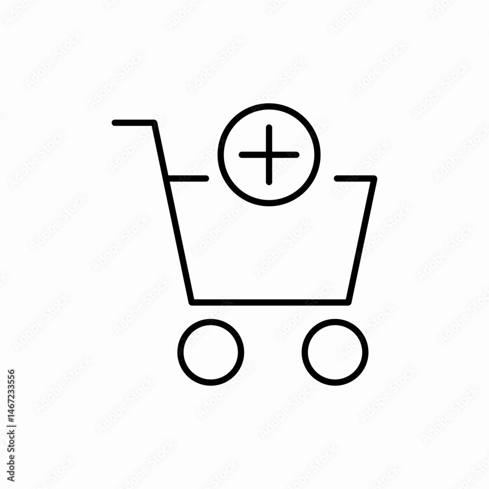 Add to cart icon vector sign Add to cart icon vector sign