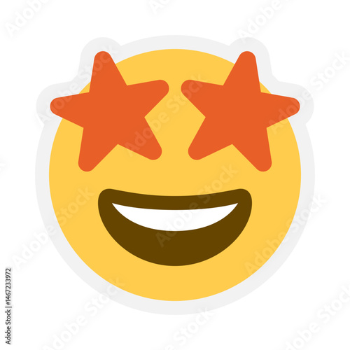 **Star-Struck - Emoji Sticker**