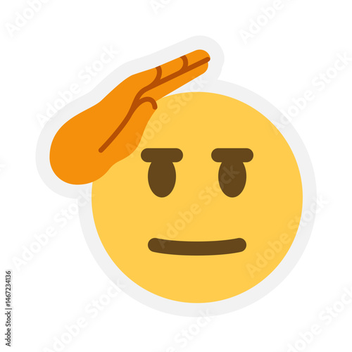 Saluting Face - Emoji Sticker