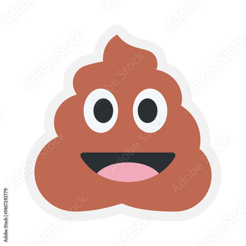 **Pile of Poo - Emoji Sticker**