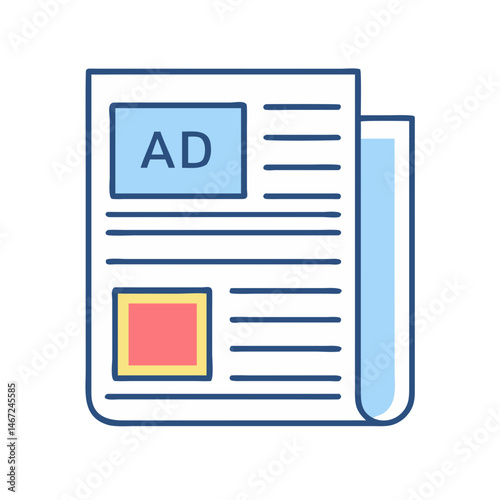 Newspaper advertisement marketing promotion media advertising campaign publication news print ad