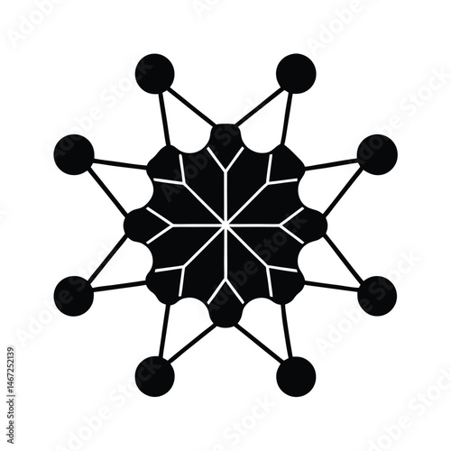 Neural Network Vector Silhouette Art