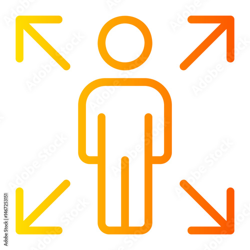 expand gradient icon