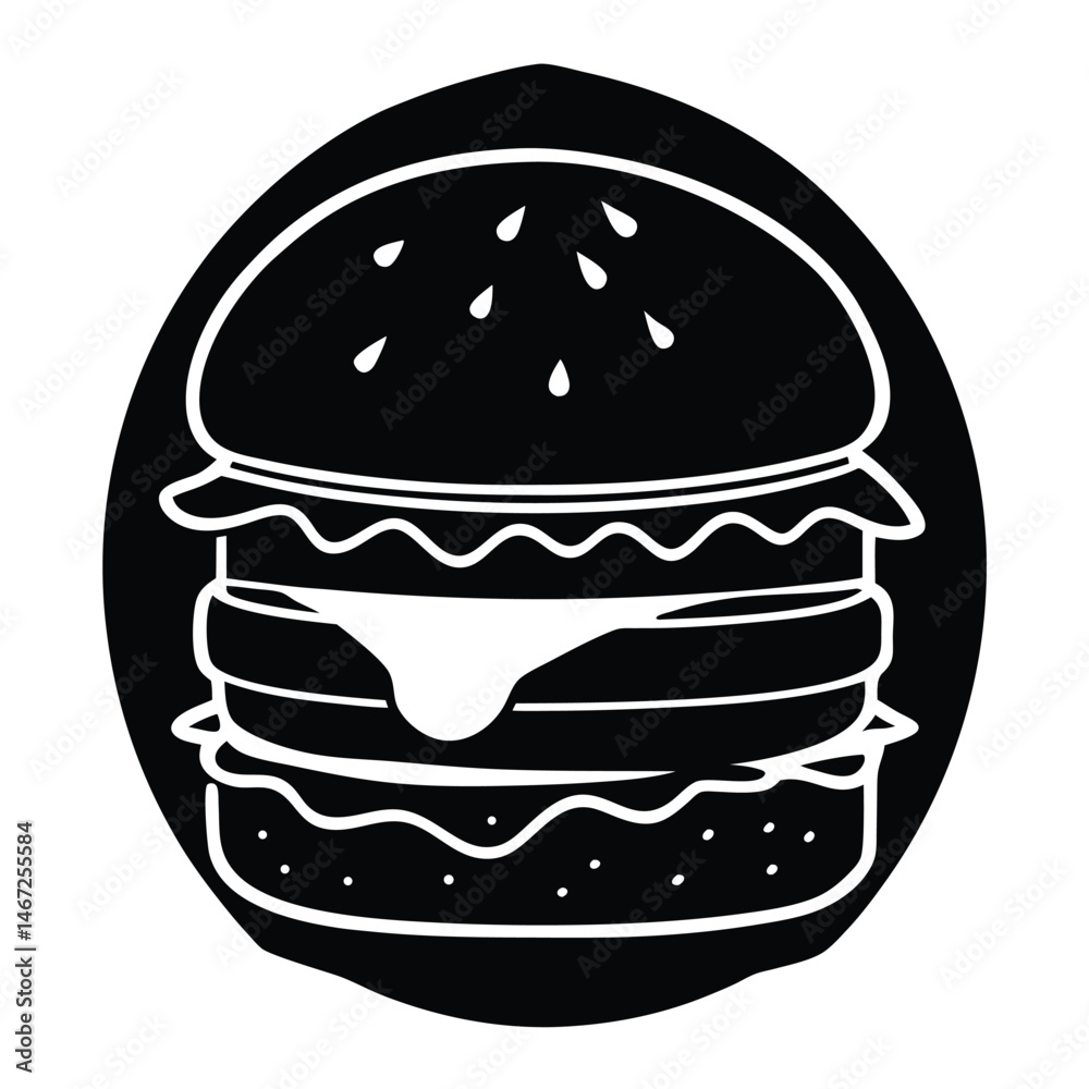 Delicious Triple Decker Burger Juicy Patty, Melted Cheese, Fresh Veggies Delicious Triple Decker Burger Juicy Patty, Melted Cheese, Fresh Veggies