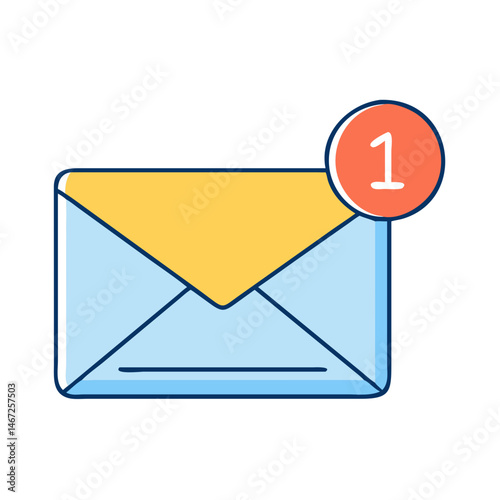 Open envelope mail email message letter graphic design illustration vector communication marketing send