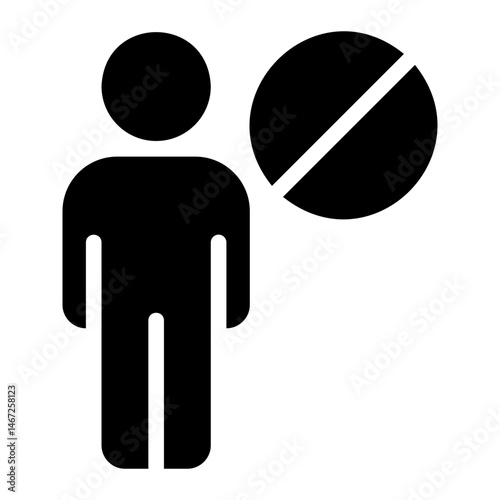 banned glyph icon