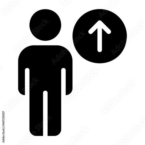 upload glyph icon