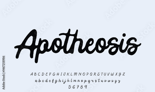 Luxury Apotheosis Regular alphabet letters font for logo