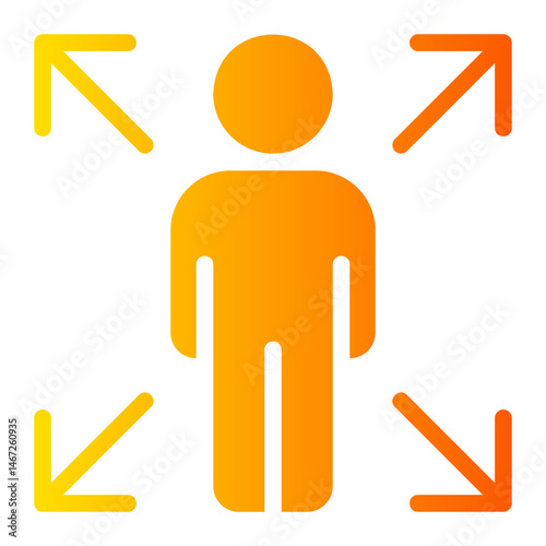 expand gradient icon
