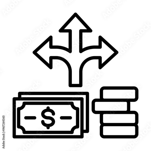 expenditure single icon