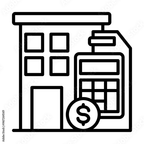 finance company single icon
