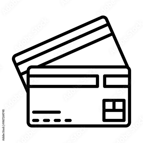 Credit card single icon