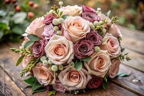 wedding bouquet of roses