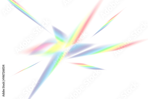 Colorful light refraction effect PNG