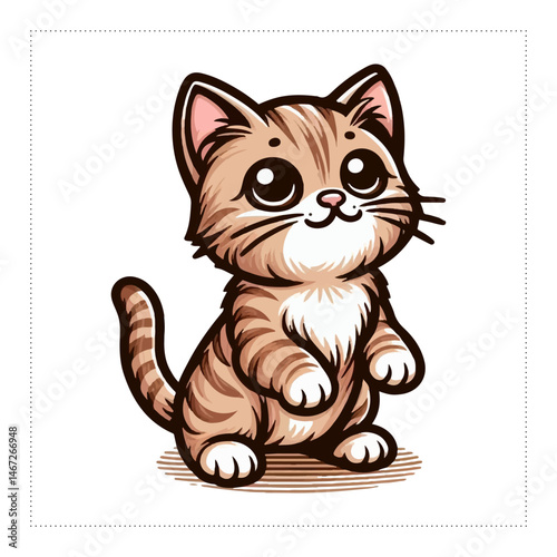 Cute Cat Design EPS