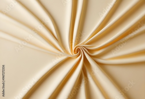 Close-up of fabric featuring a detailed spiral pattern in vibrant colors
