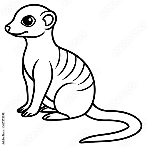Elegant Meerkat Sketch