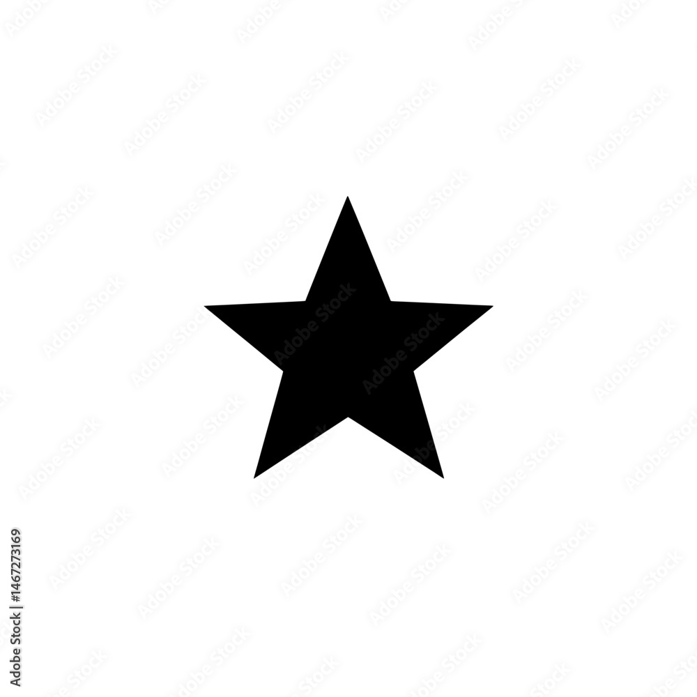 Bold black star icon symbolizing rating, achievement, favorite, or standout content in digital platforms Bold black star icon symbolizing rating, achievement, favorite, or standout content in digital platforms