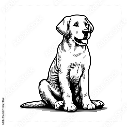 Cute and versatile Dog illustrations for t-shirts, stickers, books, and digital designs—perfect for commercial or personal projects