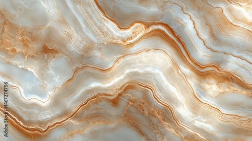 Abstract marble texture.  Detailed, flowing veins in beige, light gray, and subtle orange tones.  Natural stone appearance