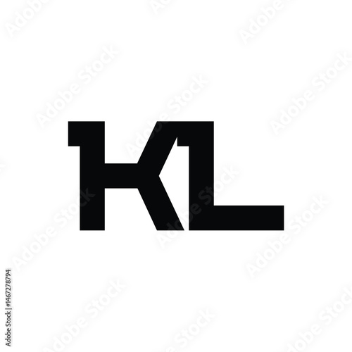 Free Download KL monogram logo design letter text name symbol monochrome logotype alphabet character simple logo - GFXLoad