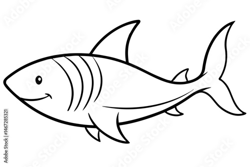 Geometric Shark Vector