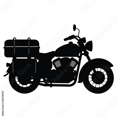 Adventure Motorcycle Silhouette Travel and Exploration