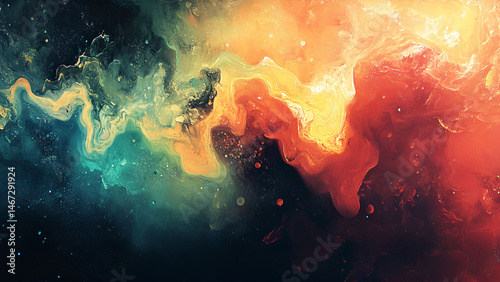 texture abstract background painting with fluid