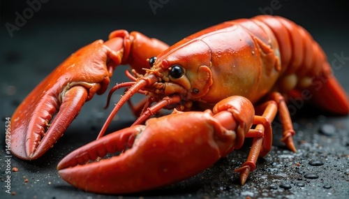 Freshly caught Maine lobster, claws intact, ready to cook , market, underwater photo