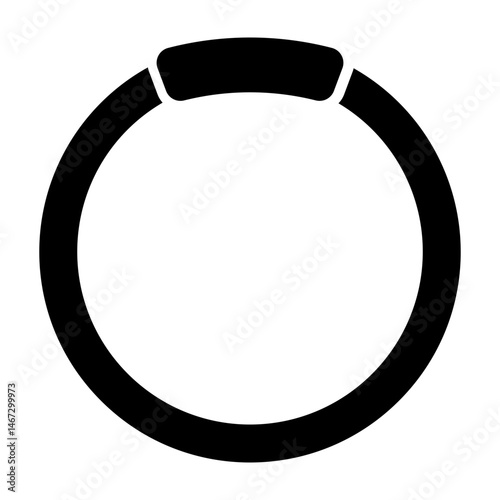 Dive Ring  Vector Glyph Icon Design