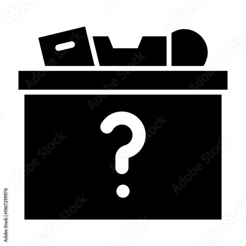 Lost and Found  Vector Glyph Icon Design