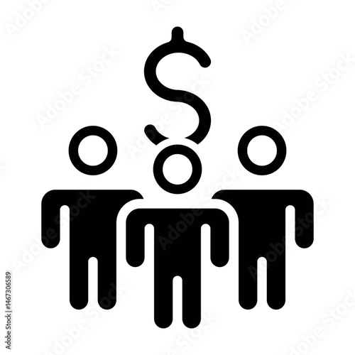 Beneficiary  Vector Glyph Icon Design