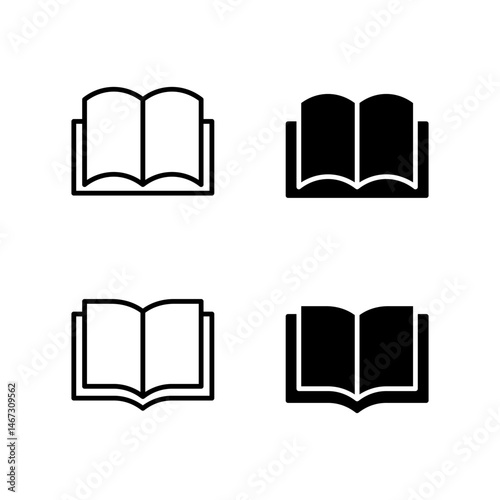 Book icon set. Book icon. 