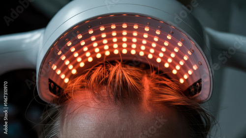 Red light therapy device treats scalp and skin issues by targeting fungus and promoting healthy skin with soothing light treatment