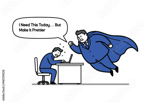 Boss Scolding Employee for faster delivery