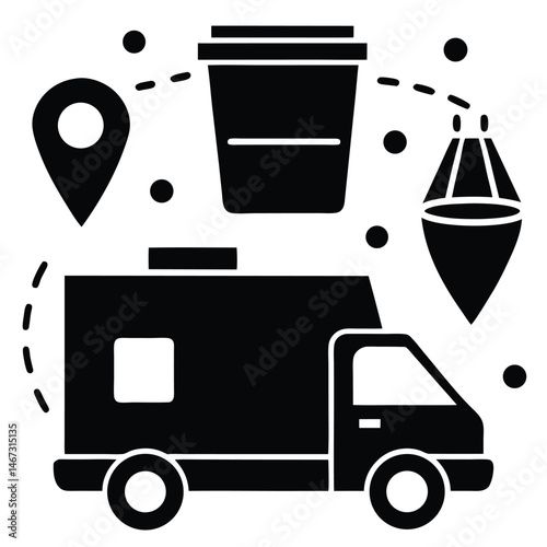 Fast and Reliable Coffee Delivery Service Mobile Cafe Van