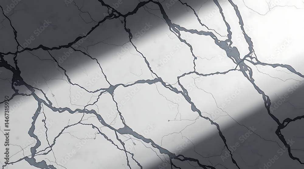 Fototapeta premium White Marble Texture with Light Shadow.