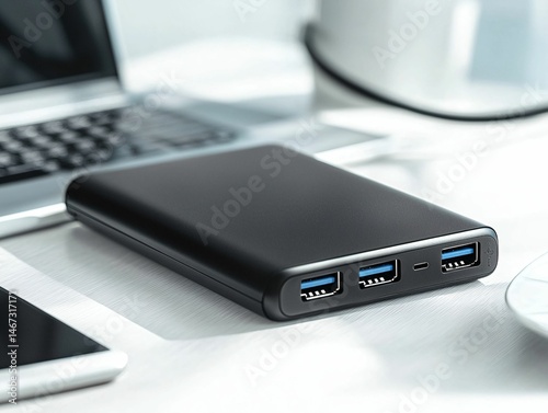 Wallpaper Mural Power Bank on Desk Torontodigital.ca