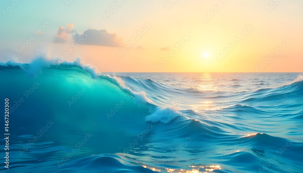 Fototapeta premium sunset over the sea